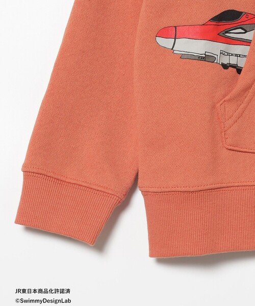 BEAMS mini(ビームスミニ)の「BEAMS mini / カンガルーポケット 刺繍 スウェット プルオーバー 23FW(90~150cm)(スウェット・キッズ・ライトグレー/ブルー系その他4/オレンジ・140/120/90/150/110/100/130)」の17枚目の写真