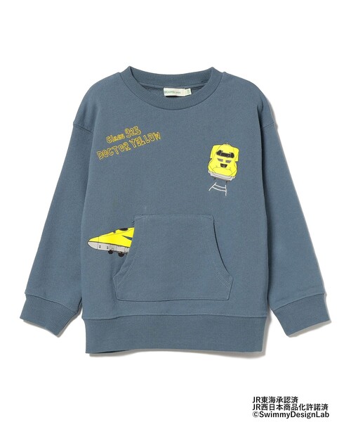 BEAMS mini(ビームスミニ)の「BEAMS mini / カンガルーポケット 刺繍 スウェット プルオーバー 23FW(90~150cm)(スウェット・キッズ・ライトグレー/ブルー系その他4/オレンジ・140/120/90/150/110/100/130)」の20枚目の写真