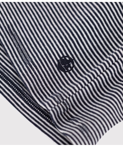 PETIT BATEAU(プチバトー)の「ミラレクルーネック長袖Tシャツ(Tシャツ/カットソー・レディース・ブルー系その他・MEDIUM/SMALL/X-SMALL/LARGE/XX-SMALL)」の3枚目の写真