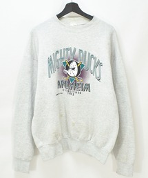 【ヴィンテージ古着】90's NHL MIGHTY DUCKS OF ANAHEIM アナハイム・ダックス クルーネックスウェット カナダ製