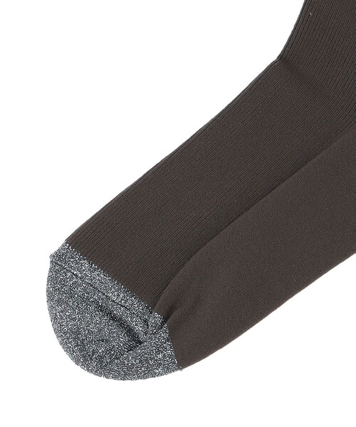 Piedi Nudi（ピエディヌーディ）の「Piedi Nudi:リブ タイツ（タイツ/ストッキング・レディース・ブラック/ダークグレー・ONE SIZE）」の5枚目の写真