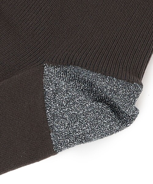 Piedi Nudi（ピエディヌーディ）の「Piedi Nudi:リブ タイツ（タイツ/ストッキング・レディース・ブラック/ダークグレー・ONE SIZE）」の6枚目の写真