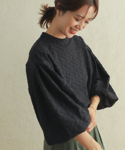 URBAN RESEARCH DOORS(アーバンリサーチドアーズ)の「コットン刺繍ボリュームスリーブブラウス(シャツ/ブラウス・レディース・オフホワイト/ブラック・MEDIUM)」の9枚目の写真