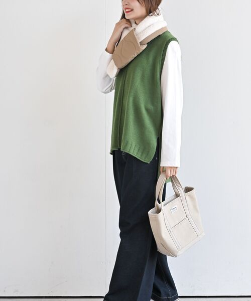 rps（アールピーエス）の「さしこみキルトマフラー（マフラー・レディース・カーキ/ブラック/ダークベージュ・フリー）」の19枚目の写真