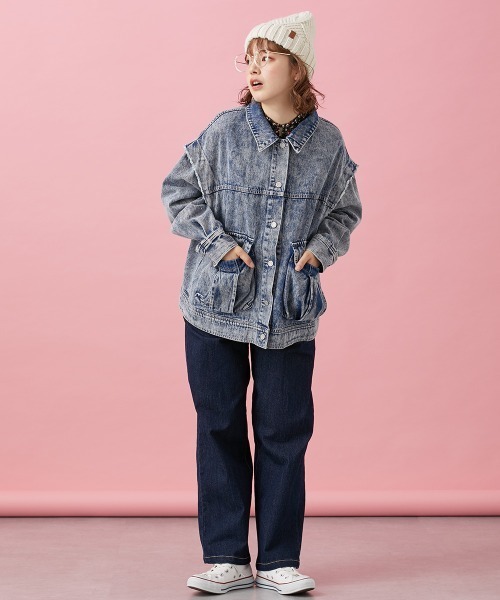 Le temps riche（ルタンリッシュ）の「２ＷＡＹケミカルデニムジャケット ＜Le temps riche＞（デニムジャケット・レディース・ブルー/ブラック・L/M）」の15枚目の写真