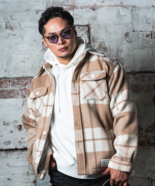 adamsJUGGLER(アダムスジャグラー)の「トーンオントーンチェックCPO(その他アウター・メンズ・ベージュ/ミント/ピンク・L/M/XL)」の4枚目の写真