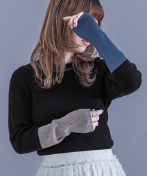 n'OrLABEL | 『配色リブ編みデザインニット』(ニット/セーター)