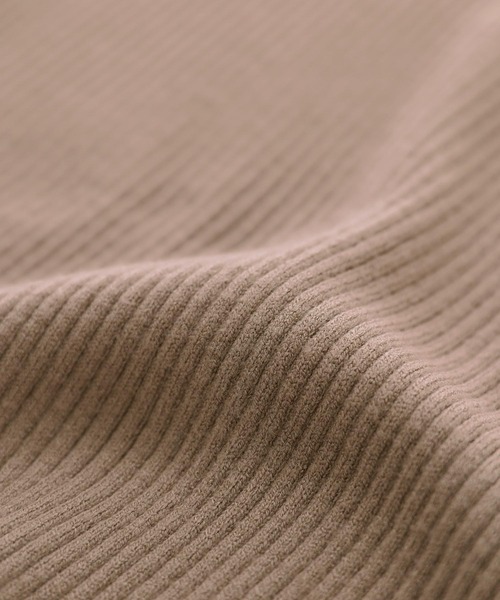 n'OrLABEL（ノアールレーベル）の「『配色リブ編みデザインニット』（ニット/セーター・レディース・モカ/ブラック/杢グレー・1/2）」の4枚目の写真