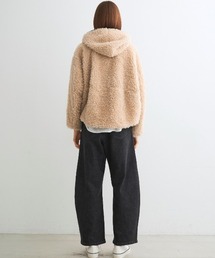 three dots（スリードッツ）の「エアリープードル ブルゾン（ブルゾン 