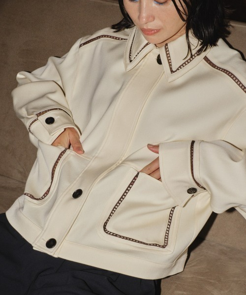 TODAYFUL ラッダーレースダブルフェイスブルゾン TODAYFUL（トゥデイフル）の「ラッダーレースダブルフェイス
