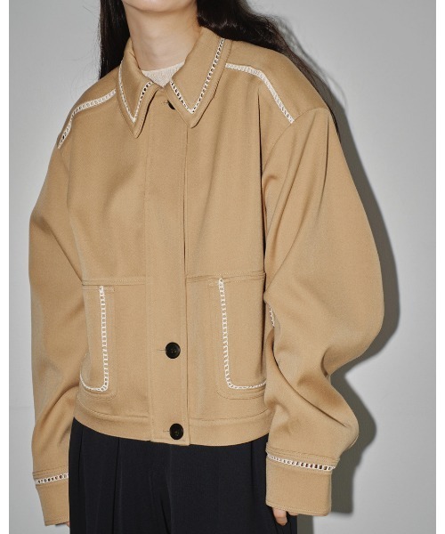 TODAYFUL ラッダーレースダブルフェイスブルゾン TODAYFUL（トゥデイフル）の「ラッダーレースダブルフェイス