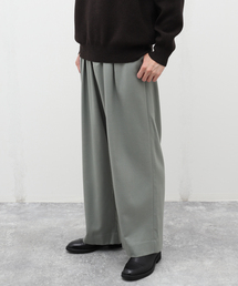 EDIFICE | 【LA BOUCLE / ラブ―クル】Merino Saxony Wide パンツ(スラックス)