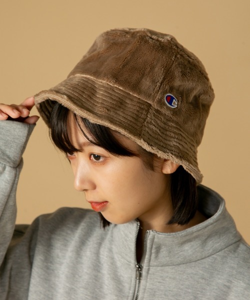 Champion（チャンピオン）の「【CHAMPION/チャンピオン】　シールボアバケットハット（ハット・メンズ・チャコールグレー/グレー/アイボリー/ブラウン/ブラック・FREE）」の20枚目の写真