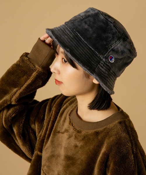 Champion（チャンピオン）の「【CHAMPION/チャンピオン】　シールボアバケットハット（ハット・メンズ・チャコールグレー/グレー/アイボリー/ブラウン/ブラック・FREE）」の10枚目の写真