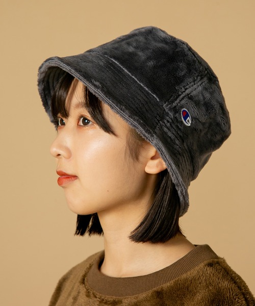 Champion（チャンピオン）の「【CHAMPION/チャンピオン】　シールボアバケットハット（ハット・メンズ・チャコールグレー/グレー/アイボリー/ブラウン/ブラック・FREE）」の12枚目の写真