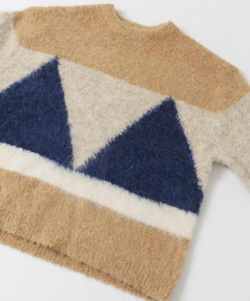 ITEMS URBANRESEARCH（アイテムズ アーバンリサーチ）の「『ユニセックス』ブークレモチーフニット（ニット/セーター・レディース・ブルー/キャメル/チャコールグレー・FREE）」の18枚目の写真