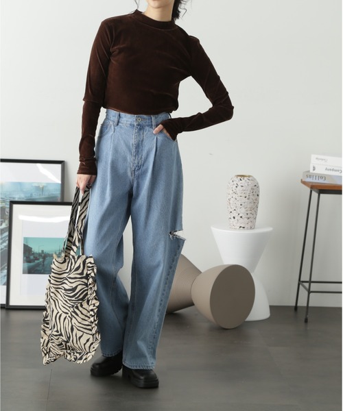 FREE'S MART（フリーズマート）の「◆フリルトート（トートバッグ・レディース・ブラック系その他/ベージュ系その他/ホワイト系その他・ﾌﾘ-）」の12枚目の写真