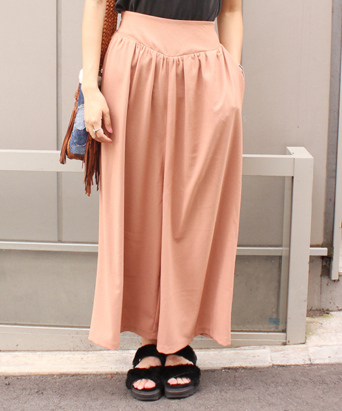 mystic（ミスティック）の「【mystic】 ｷﾞｬｻﾞｰｶﾞｳﾁｮﾊﾟﾝﾂ（その他パンツ・レディース・ブラック/ベージュ/ネイビー/キャメル・FREE）」の4枚目の写真