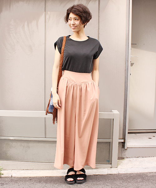 mystic（ミスティック）の「【mystic】 ｷﾞｬｻﾞｰｶﾞｳﾁｮﾊﾟﾝﾂ（その他パンツ・レディース・ブラック/ベージュ/ネイビー/キャメル・FREE）」の5枚目の写真