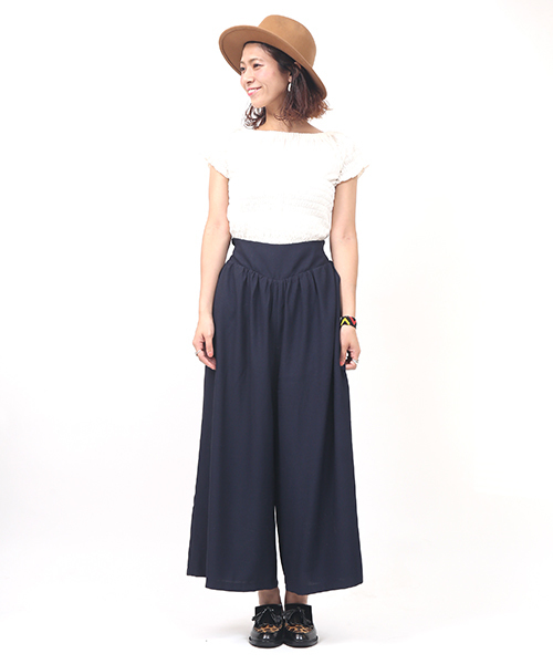 mystic（ミスティック）の「【mystic】 ｷﾞｬｻﾞｰｶﾞｳﾁｮﾊﾟﾝﾂ（その他パンツ・レディース・ブラック/ベージュ/ネイビー/キャメル・FREE）」の6枚目の写真