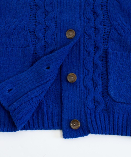 ALL ORDINARIES（オールオーディナリーズ）の「【LITTLE MARKET（リトルマーケット）】アラン編み モールヤーンニットカーディガン（ニット/セーター・レディース・ブルー/イエロー/グレー・FREE）」の18枚目の写真