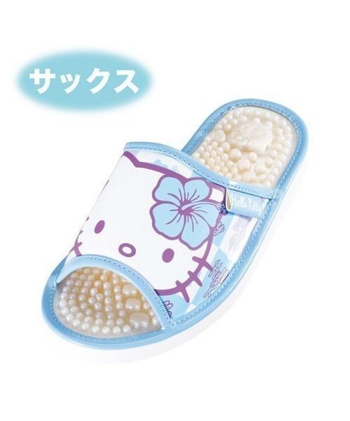 Mayree(メイリー)の「【Sanrio】サンリオハイビスカスハロキティヘルシーサンダル(MA)(サンダル・レディース・ブラック×ピンク/ブラック×ゴールド/ピンク/サックスブルー・M/L)」の3枚目の写真