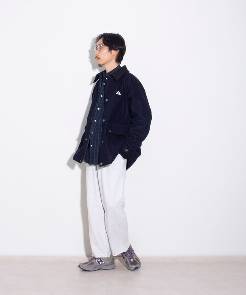 GEVACO（ゲバコ）の「【GEVACO/ゲバコ】メルトンミドルブルゾン ミドルコート（ブルゾン・メンズ・グレー/ブルー/ネイビー/カーキ・M/L）」の5枚目の写真