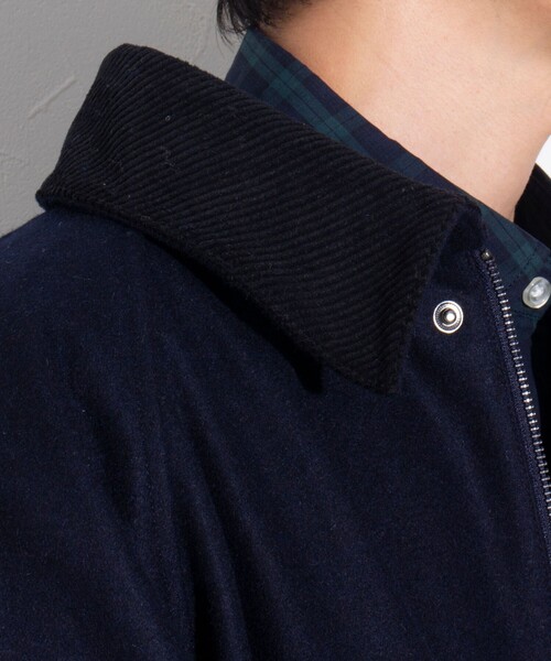 GEVACO（ゲバコ）の「【GEVACO/ゲバコ】メルトンミドルブルゾン ミドルコート（ブルゾン・メンズ・グレー/ブルー/ネイビー/カーキ・M/L）」の12枚目の写真