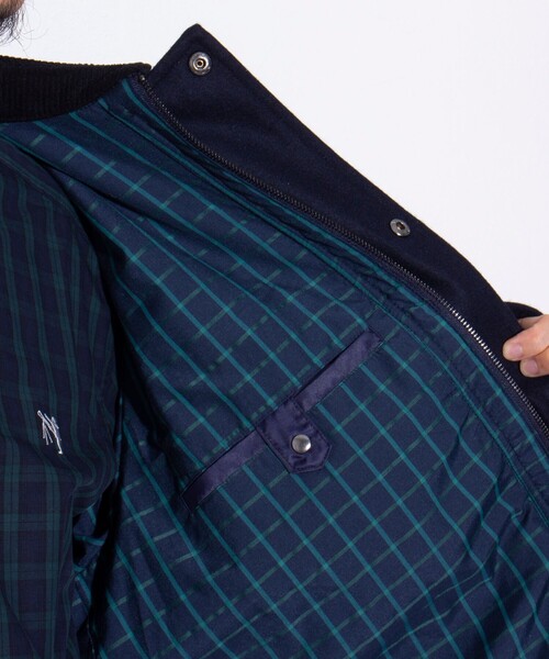 GEVACO（ゲバコ）の「【GEVACO/ゲバコ】メルトンミドルブルゾン ミドルコート（ブルゾン・メンズ・グレー/ブルー/ネイビー/カーキ・M/L）」の17枚目の写真