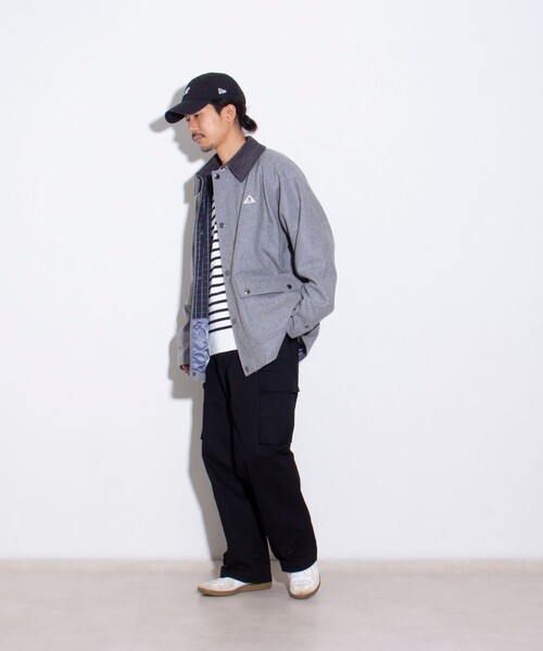 GEVACO（ゲバコ）の「【GEVACO/ゲバコ】メルトンミドルブルゾン ミドルコート（ブルゾン・メンズ・グレー/ブルー/ネイビー/カーキ・M/L）」の19枚目の写真