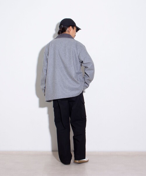 GEVACO（ゲバコ）の「【GEVACO/ゲバコ】メルトンミドルブルゾン ミドルコート（ブルゾン・メンズ・グレー/ブルー/ネイビー/カーキ・M/L）」の20枚目の写真