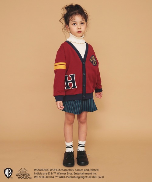 BRANSHES（ブランシェス）の「【ハリー・ポッター】branshes オリジナル／ホグワーツ　カーディガン（カーディガン/ボレロ・キッズ・エンジ/ネイビー・90/110/130/120/140/100/150）」の3枚目の写真