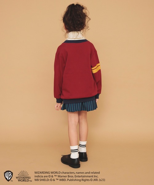 BRANSHES（ブランシェス）の「【ハリー・ポッター】branshes オリジナル／ホグワーツ　カーディガン（カーディガン/ボレロ・キッズ・エンジ/ネイビー・90/110/130/120/140/100/150）」の4枚目の写真