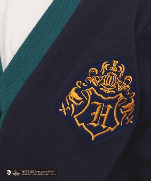 BRANSHES（ブランシェス）の「【ハリー・ポッター】branshes オリジナル／ホグワーツ　カーディガン（カーディガン/ボレロ・キッズ・エンジ/ネイビー・90/110/130/120/140/100/150）」の9枚目の写真