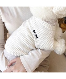 lit.Cy（リットシー）の「ワッフルロゴ刺繍Ｔシャツ犬服（ペットウェア・メンズ）」