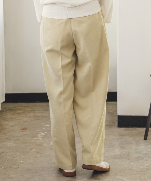 hunch（ハンチ）の「細コールタックパンツ（その他パンツ・レディース・ライトイエロー/ブラック/オフホワイト・FREE）」の19枚目の写真