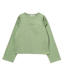 ▼最終価格▼【新品】ミルクフェド／緑M／エスニック刺繍トップス／民族系カットソー 最終価格 【新品】ミルクフェド／グリーン M／エスニック刺繍