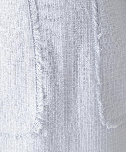 NATURAL BEAUTY BASIC（ナチュラルビューティーベーシック）の「◇アウトポケットツイードナロースカート（スカート・レディース・ブルー/オフホワイト/ネイビー・MEDIUM/SMALL）」の14枚目の写真