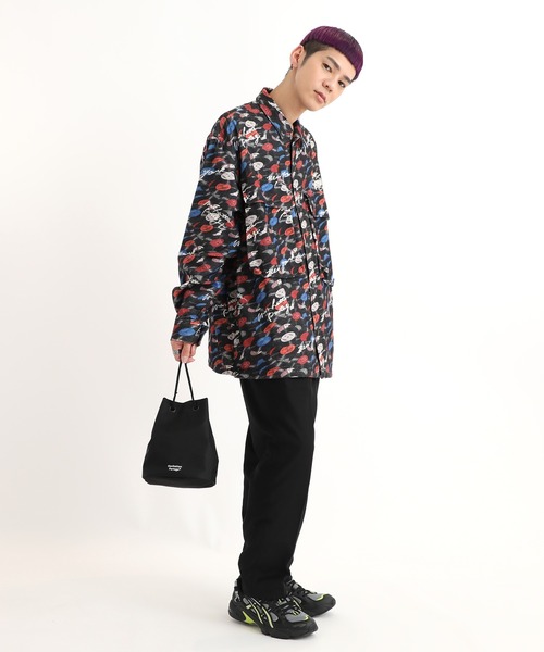 Manhattan Portage（マンハッタンポーテージ）の「St. George Drawstring Matte twill（ショルダーバッグ・メンズ・ブラック・X-SMALL）」の13枚目の写真