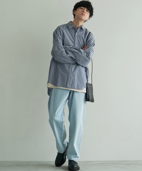 WYM LIDNM（ウィム バイ リドム）の「長袖シャツ（シャツ/ブラウス・メンズ・ブルー・L）」の8枚目の写真
