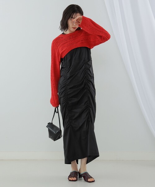 Ray BEAMS（レイビームス）の「Ray BEAMS / 透かし編み アームボレロ（カーディガン/ボレロ・レディース・ホワイト/ブラック/レッド・ONE SIZE）」の15枚目の写真