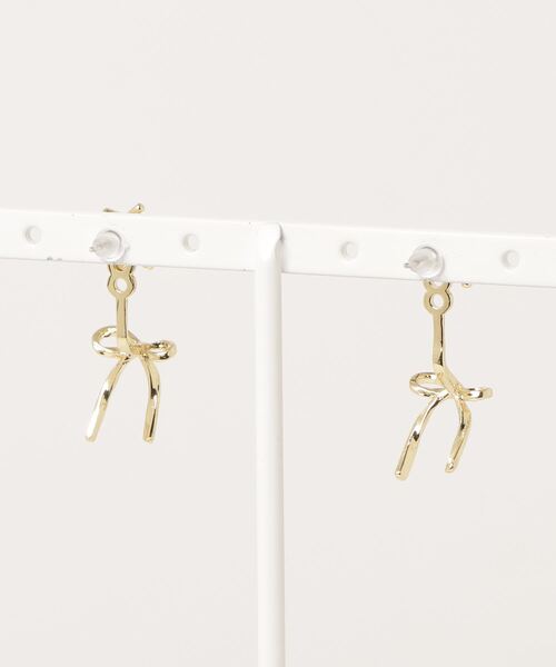 LYEON（リヨン）の「レースアップリボンピアス（ピアス（両耳用）・レディース・ゴールド/シルバー・FREE）」の11枚目の写真