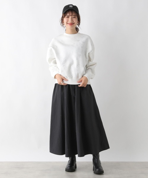 LEPSIM（レプシィム）の「箔プリントスウェット　989872（スウェット・レディース・オフホワイト/チャコールグレー・FREE）」の12枚目の写真