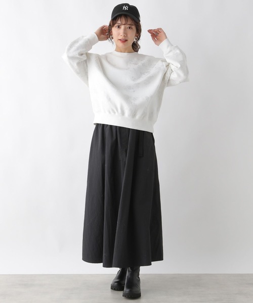 LEPSIM（レプシィム）の「箔プリントスウェット　989872（スウェット・レディース・オフホワイト/チャコールグレー・FREE）」の13枚目の写真