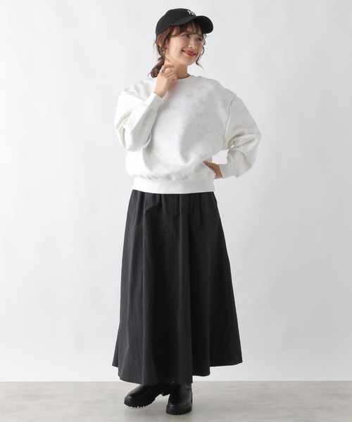 LEPSIM（レプシィム）の「箔プリントスウェット　989872（スウェット・レディース・オフホワイト/チャコールグレー・FREE）」の14枚目の写真