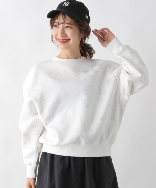 LEPSIM（レプシィム）の「箔プリントスウェット　989872（スウェット・レディース・オフホワイト/チャコールグレー・FREE）」の15枚目の写真