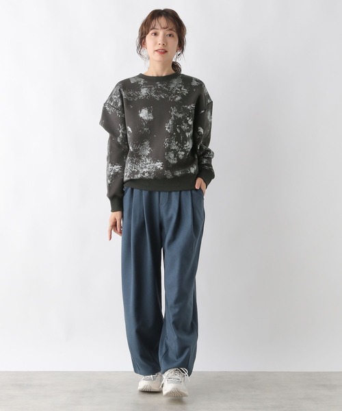 LEPSIM（レプシィム）の「箔プリントスウェット　989872（スウェット・レディース・オフホワイト/チャコールグレー・FREE）」の18枚目の写真