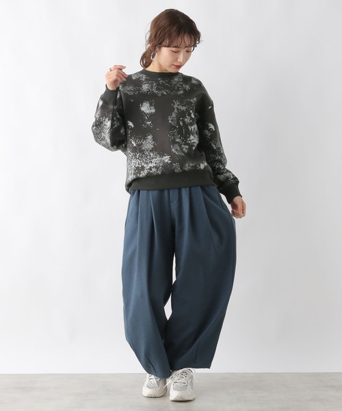 LEPSIM（レプシィム）の「箔プリントスウェット　989872（スウェット・レディース・オフホワイト/チャコールグレー・FREE）」の19枚目の写真