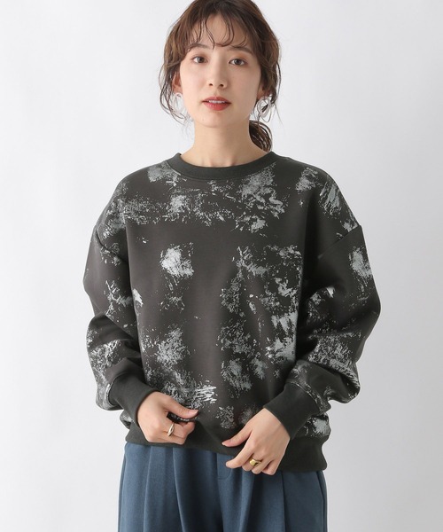 LEPSIM（レプシィム）の「箔プリントスウェット　989872（スウェット・レディース・オフホワイト/チャコールグレー・FREE）」の21枚目の写真