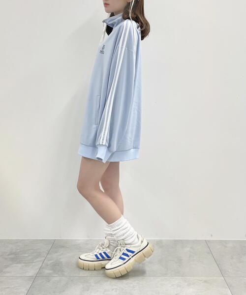 Whinny（ホワイニー）の「Whinny/くまきちはカリスマニート?（ジャージ・レディース・ブラック/ホワイト/サックスブルー・FREE）」の9枚目の写真